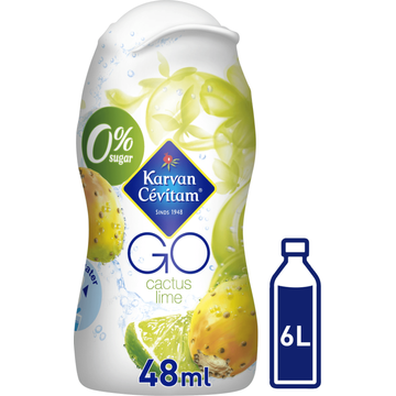 Karvan Cévitam GO Cactus Limoen Siroop, 48 ml