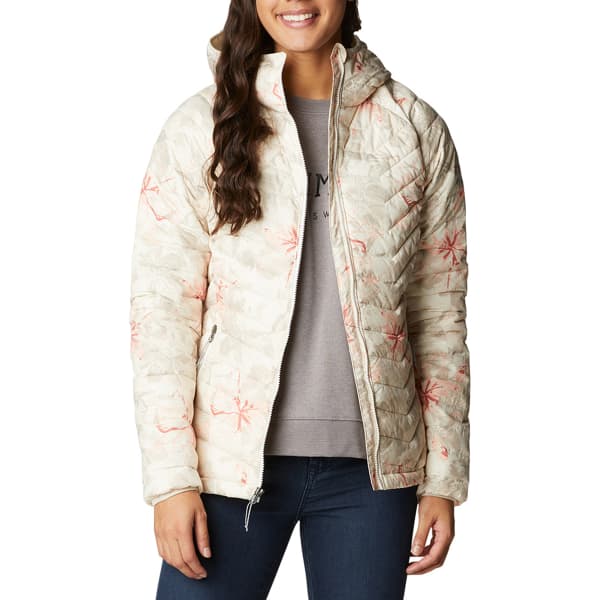 Doudoune randonnée COLUMBIA POWDER LITE HOODED JKT W CHALK AURELIAN