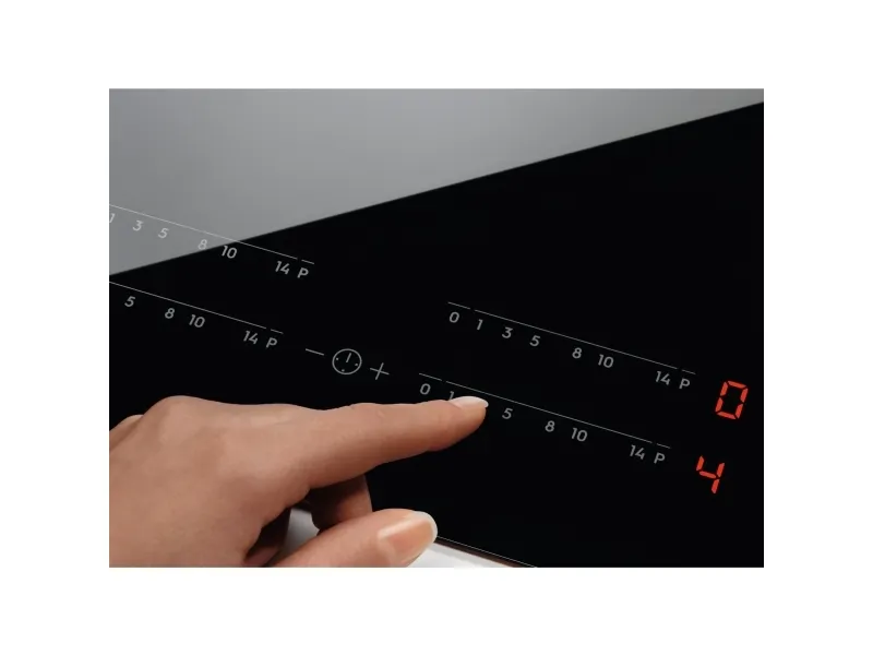Electrolux EIV654 - Induktions kogeplade - 4 plader - Niche - bredde: 56 cm - dybde: 49 cm - med kantet front - sort