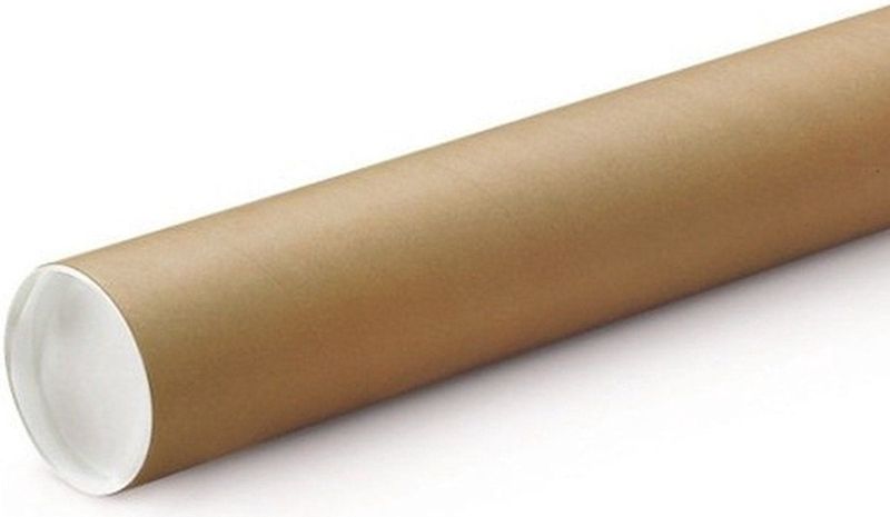 Poster koker van karton - 780 x 60 mm - Bruin - Verzendkokers - Voor A0 formaat papier