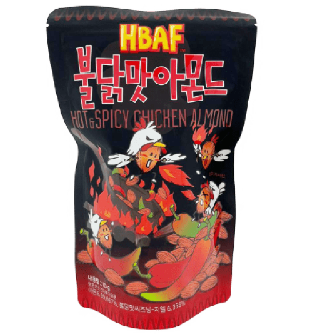 HBAF Geroosterde Amandel met Extra Pittige Kippensmaak 210g