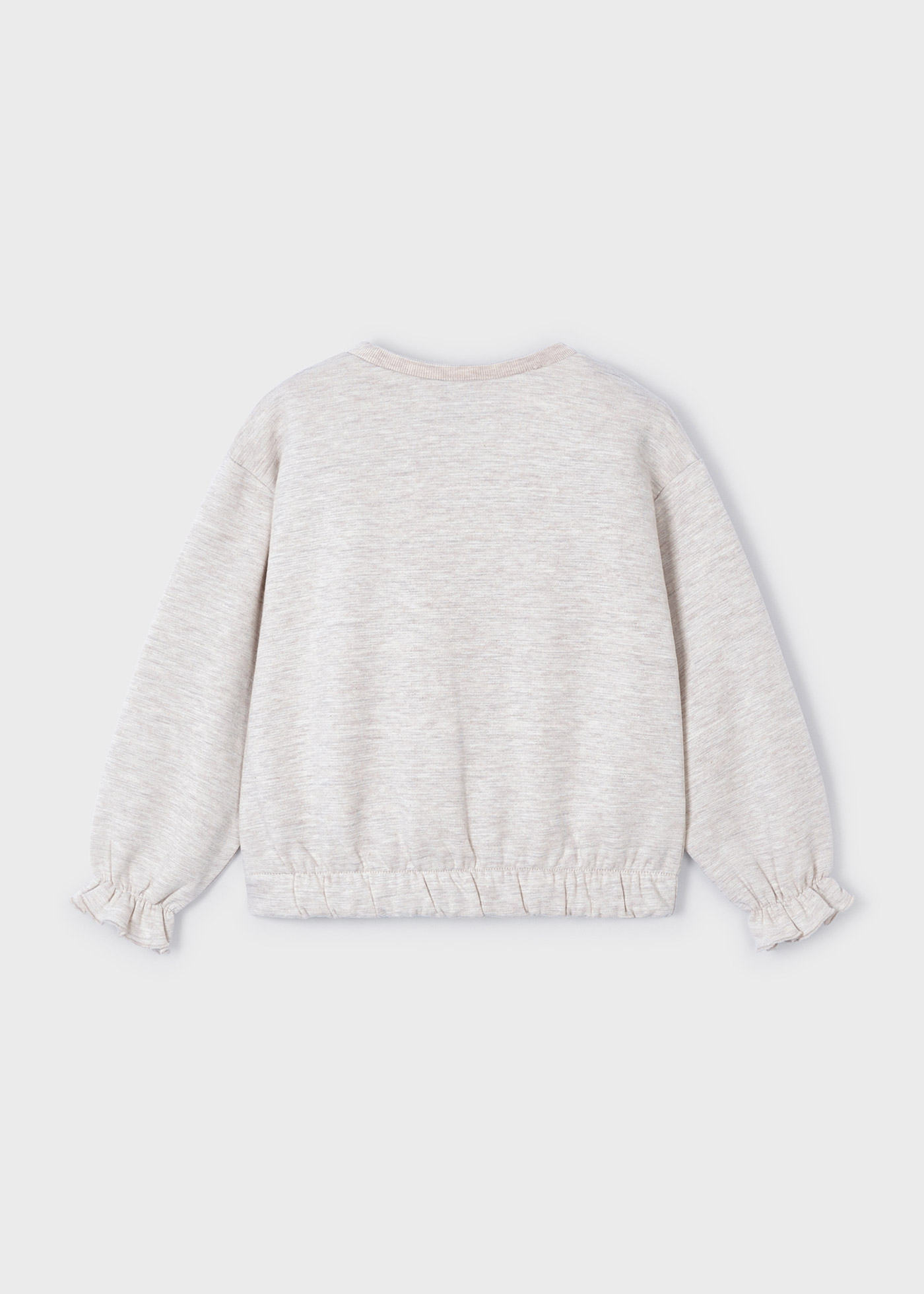 Moletom feminino de algodão estampado