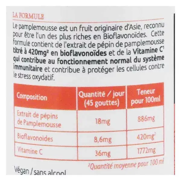 Extrato de Semente de Toranja Herbesan 420mg 100ml