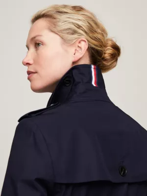 Trench coat Heritage de abotoamento simples