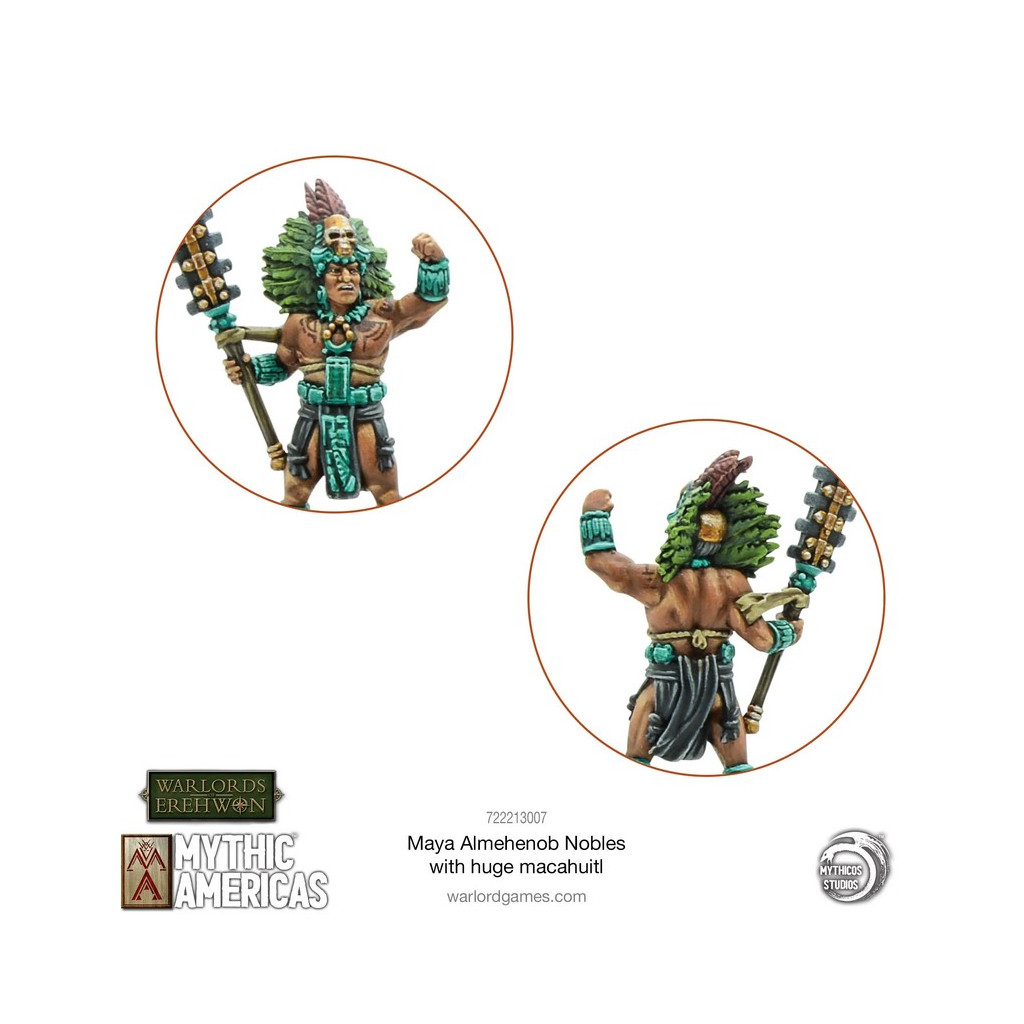 Mythic Americas - Maya Almehenob Nobles with Huge Macuahuitl