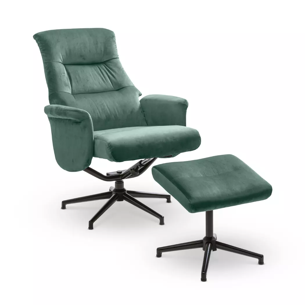 Sessel mit Hocker Roger
