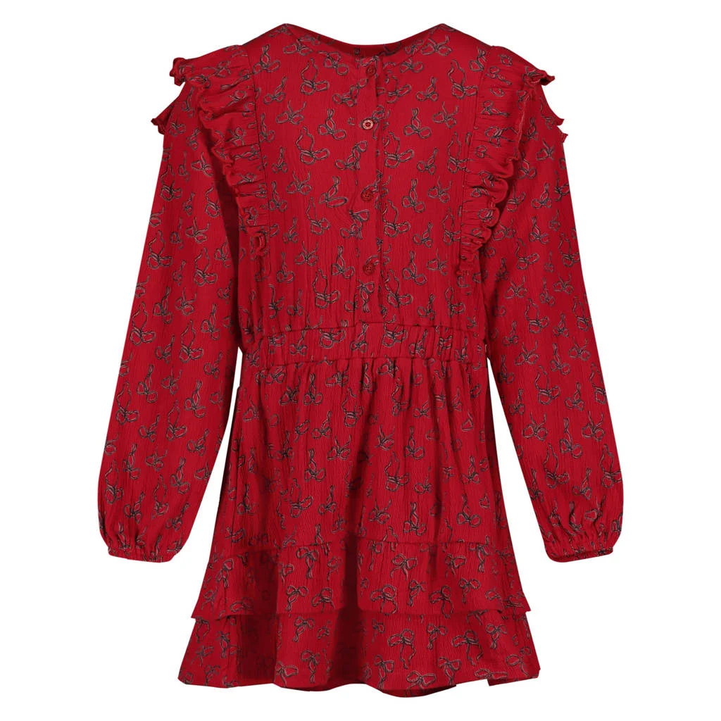 Quapi midi jurk rood