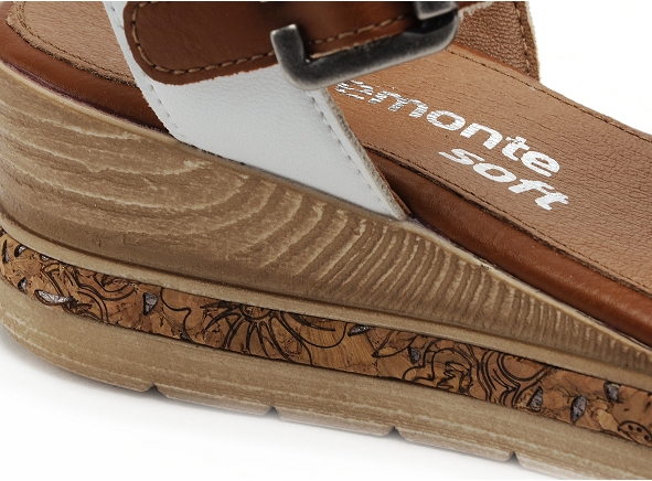Remonte nu pieds talons femme d3052 blanc