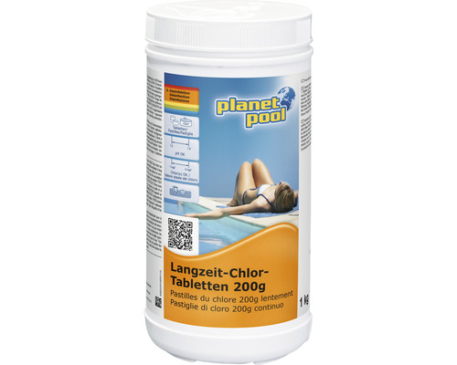Planet Pool langdurige chloortabletten, 200 g/stuk, 1 kg