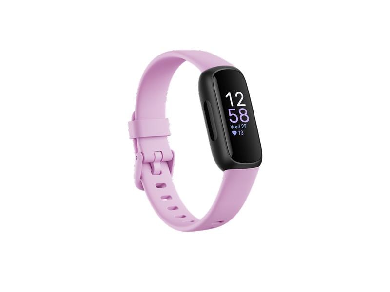 Fitbit Activity Tracker Inspire 3 Lila/Schwarz Fitness-Tracker mit einer Akkulaufzeit von bis zu 10 Tagen