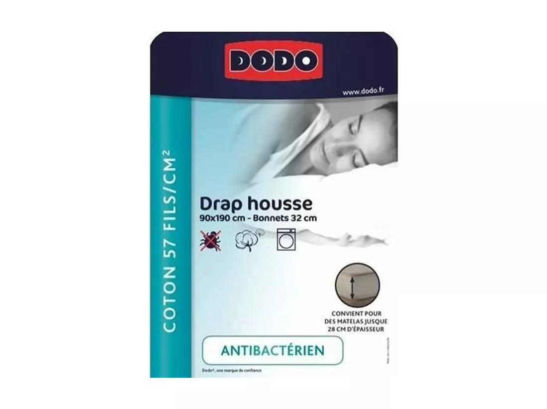 Drap housse - 90 x 190 cm