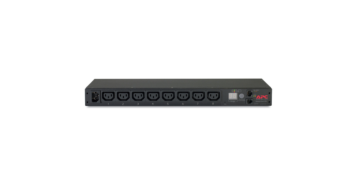 APCRack PDU met meetfunctie  (Zwart, 8x C13, 1U, AP7820B)