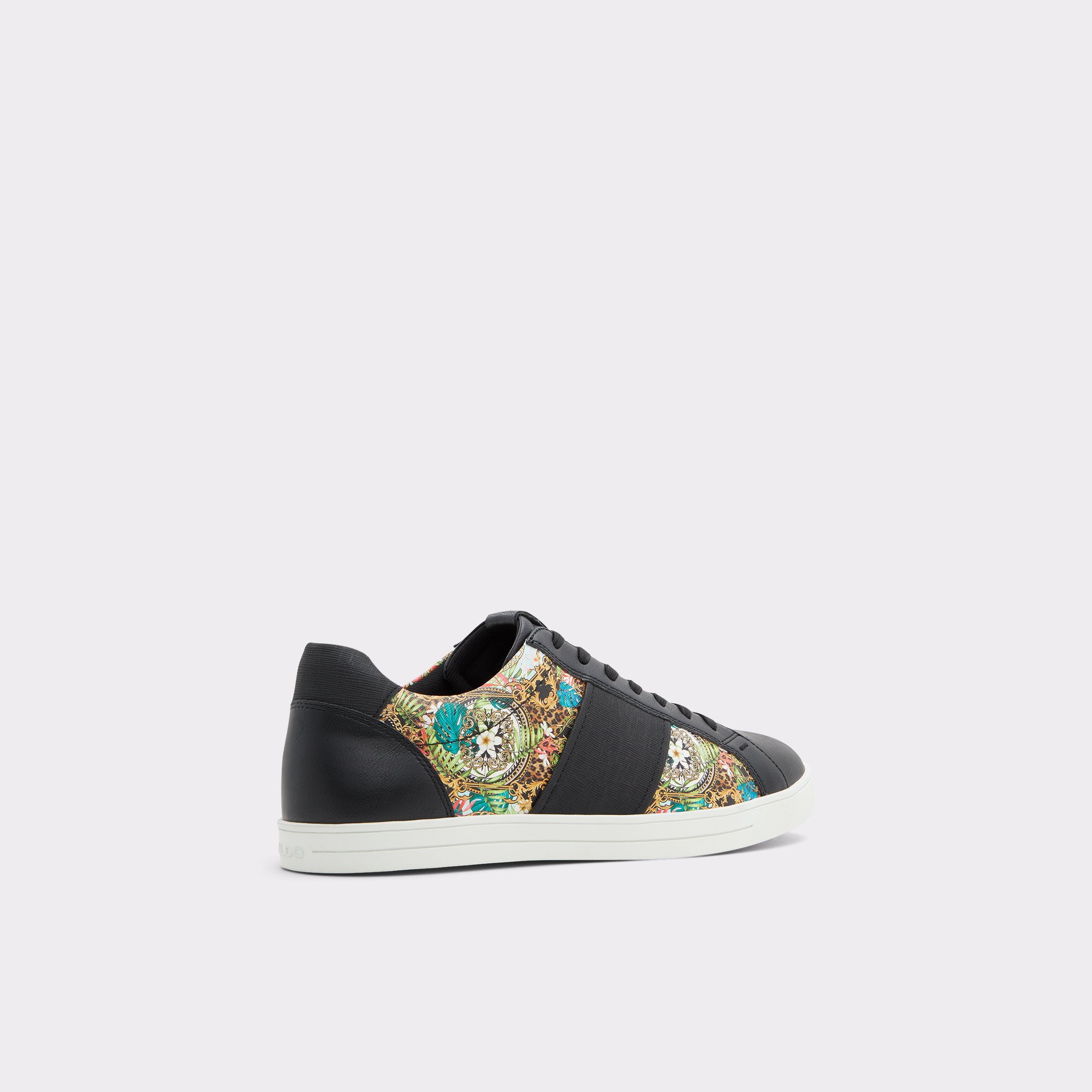 Monospec Black Synthetic Print Men Low top
