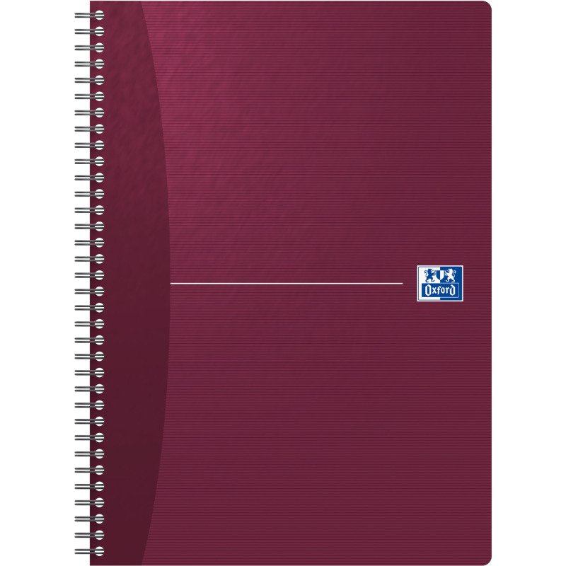 Cahier spirale Oxford Essentials A4 21 x 29,7 cm - petits carreaux 180 pages - couleurs assorties