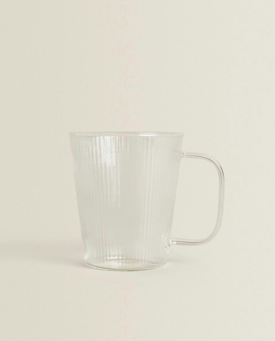 CANECA DE VIDRO BOROSILICATO COM LINHAS
