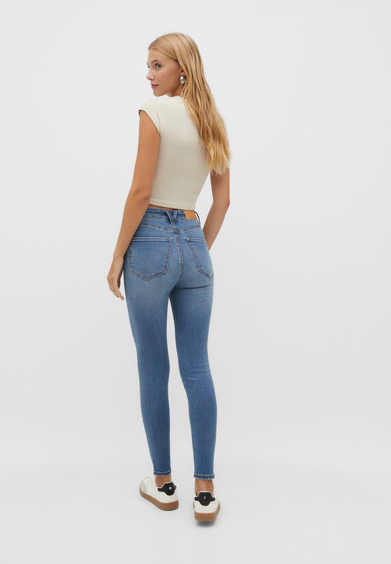 Calça jeans skinny super cintura alta 1450