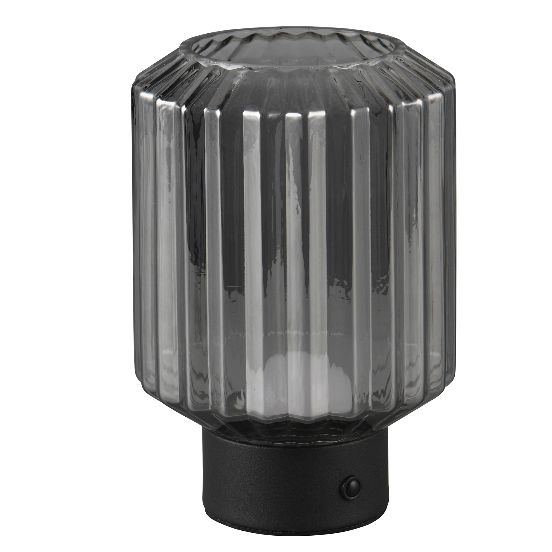 LED-Tischleuchte - rauchfarben - Touch-Funktion - 19,5 cm