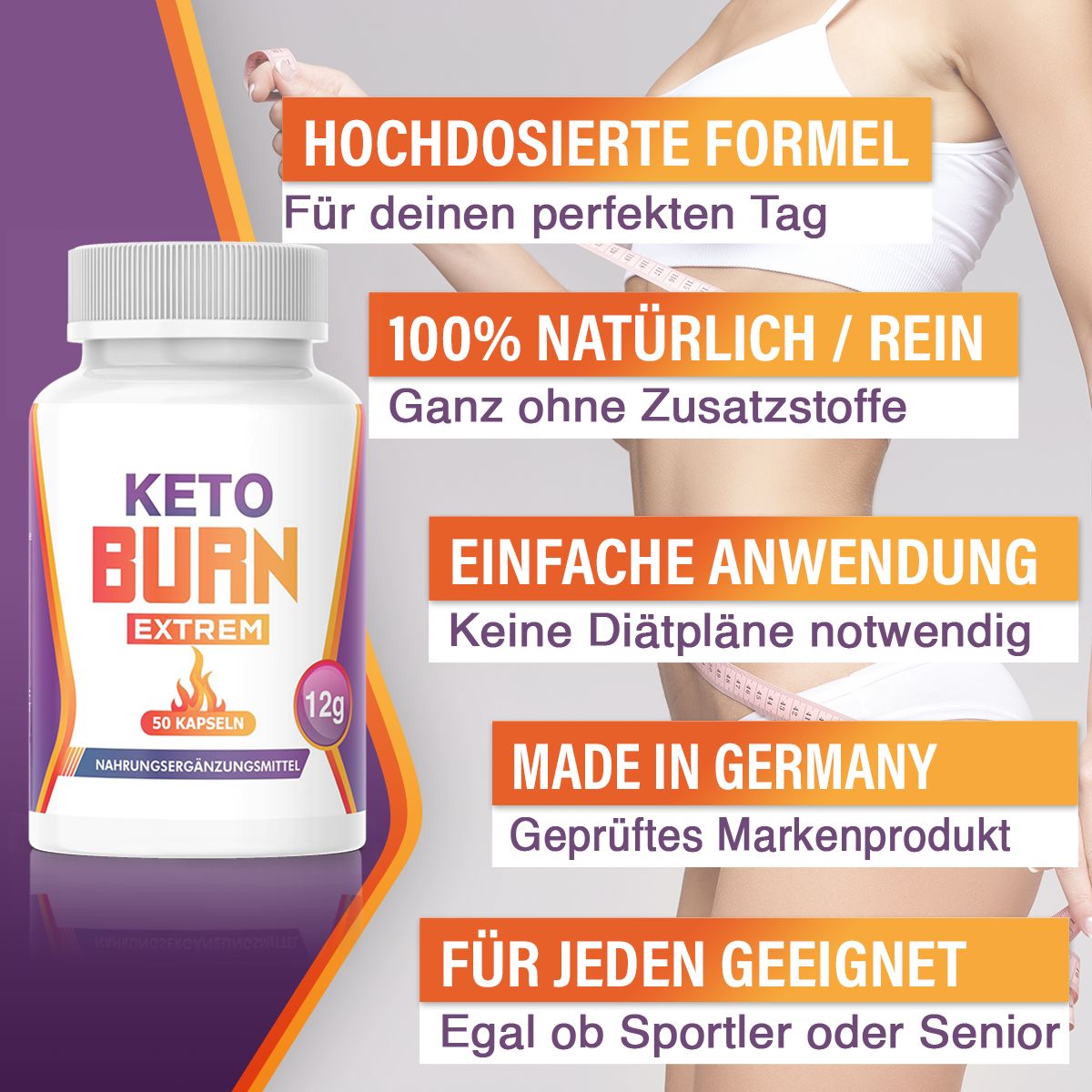 Saint Nutrition® | Keto Burn V2 | Kapseln zum Abnehmen