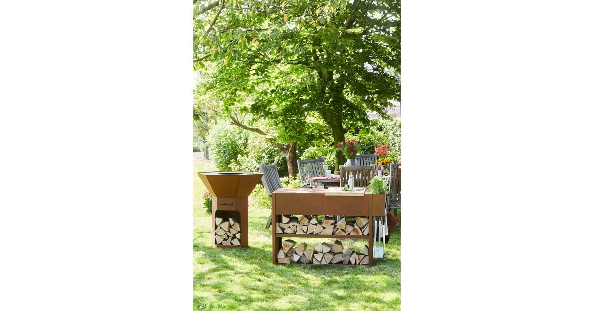 BarbecookNestor Buddy uit cortenstaal tafel