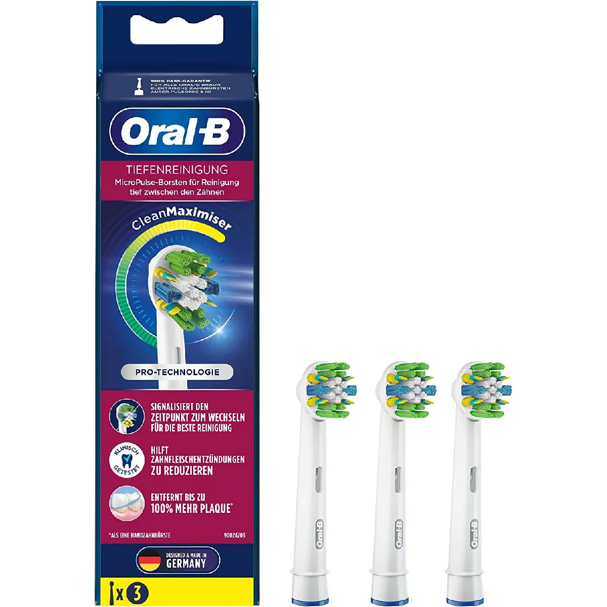 ORAL-B Kit de 3 Brossettes CleanMaximizer