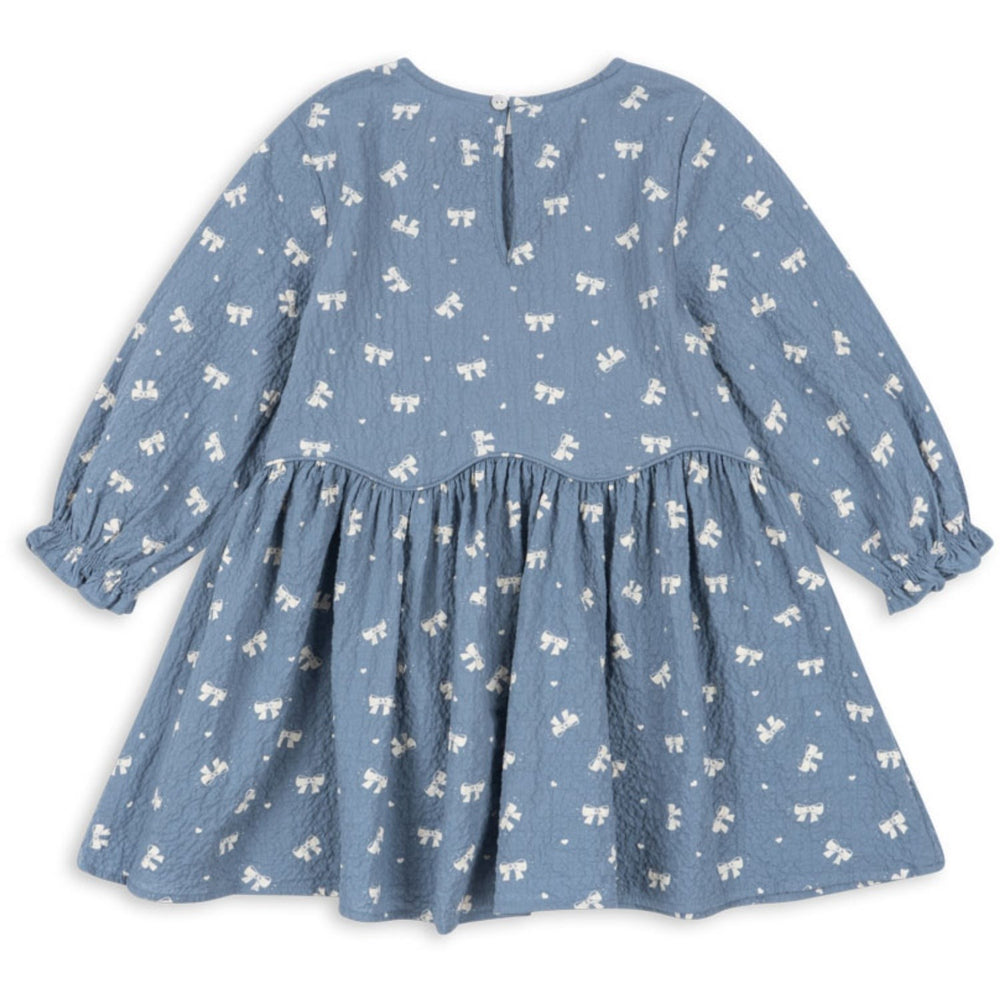 Køb Konges Sløjd Boucle Blue Vida Kjole GOTS