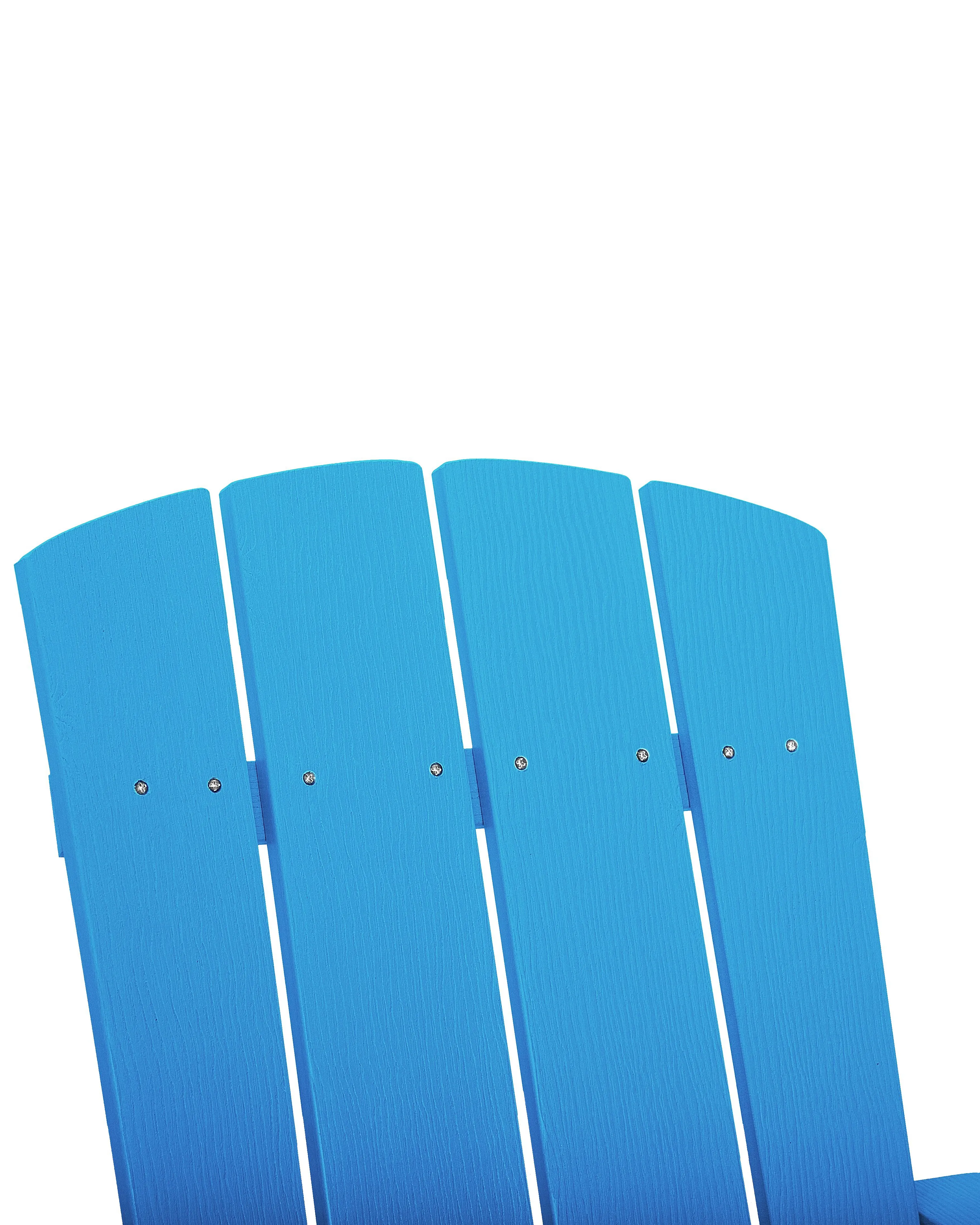 Tuinstoel ADIRONDACK met voetenbank Blauw