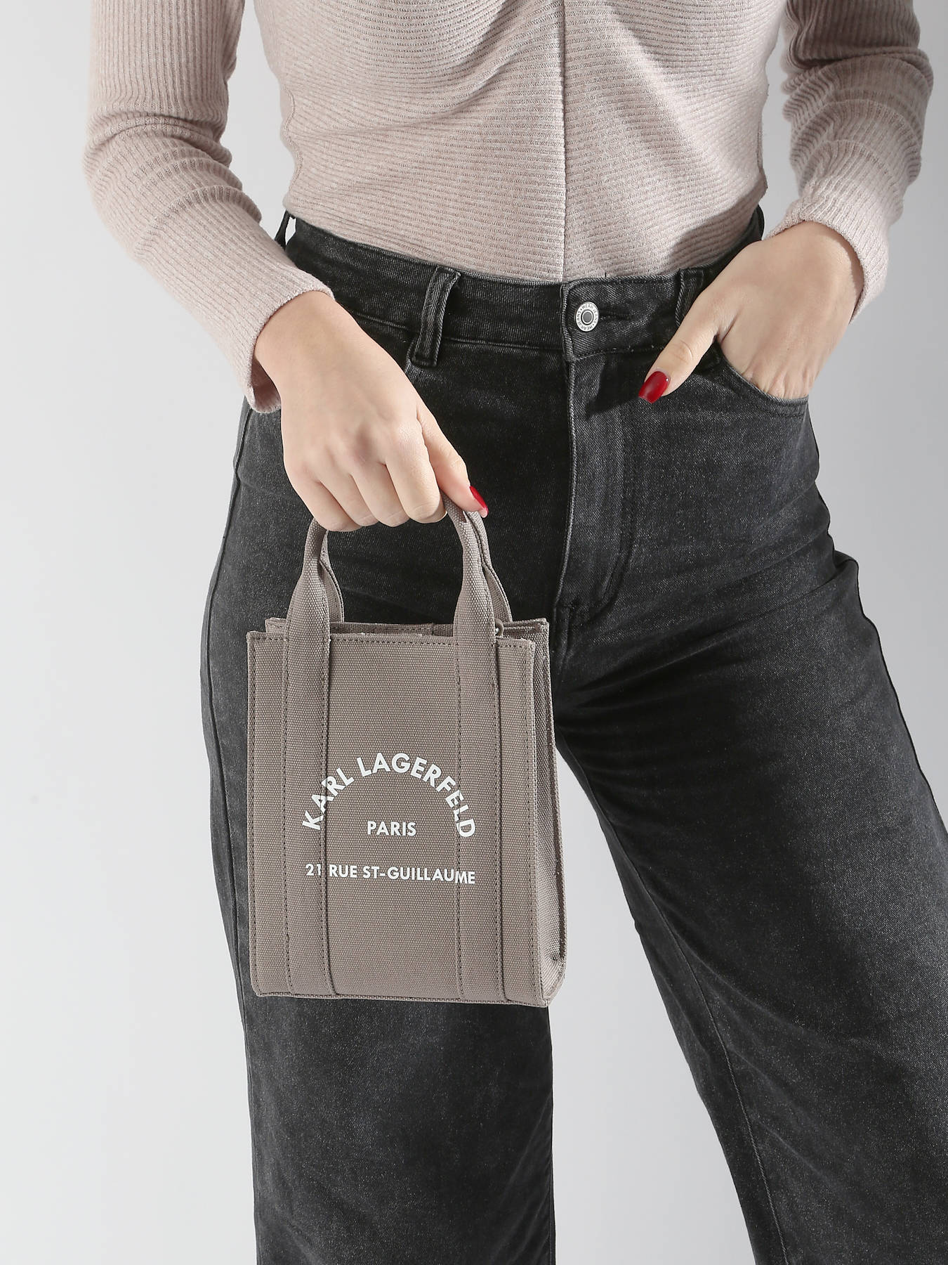 Sac bandoulire XS RSG coton KARL LAGERFELD