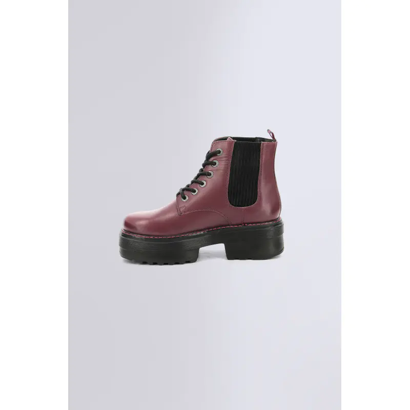 KICK HELENA BORDEAUX BOOTS Cuir Femme