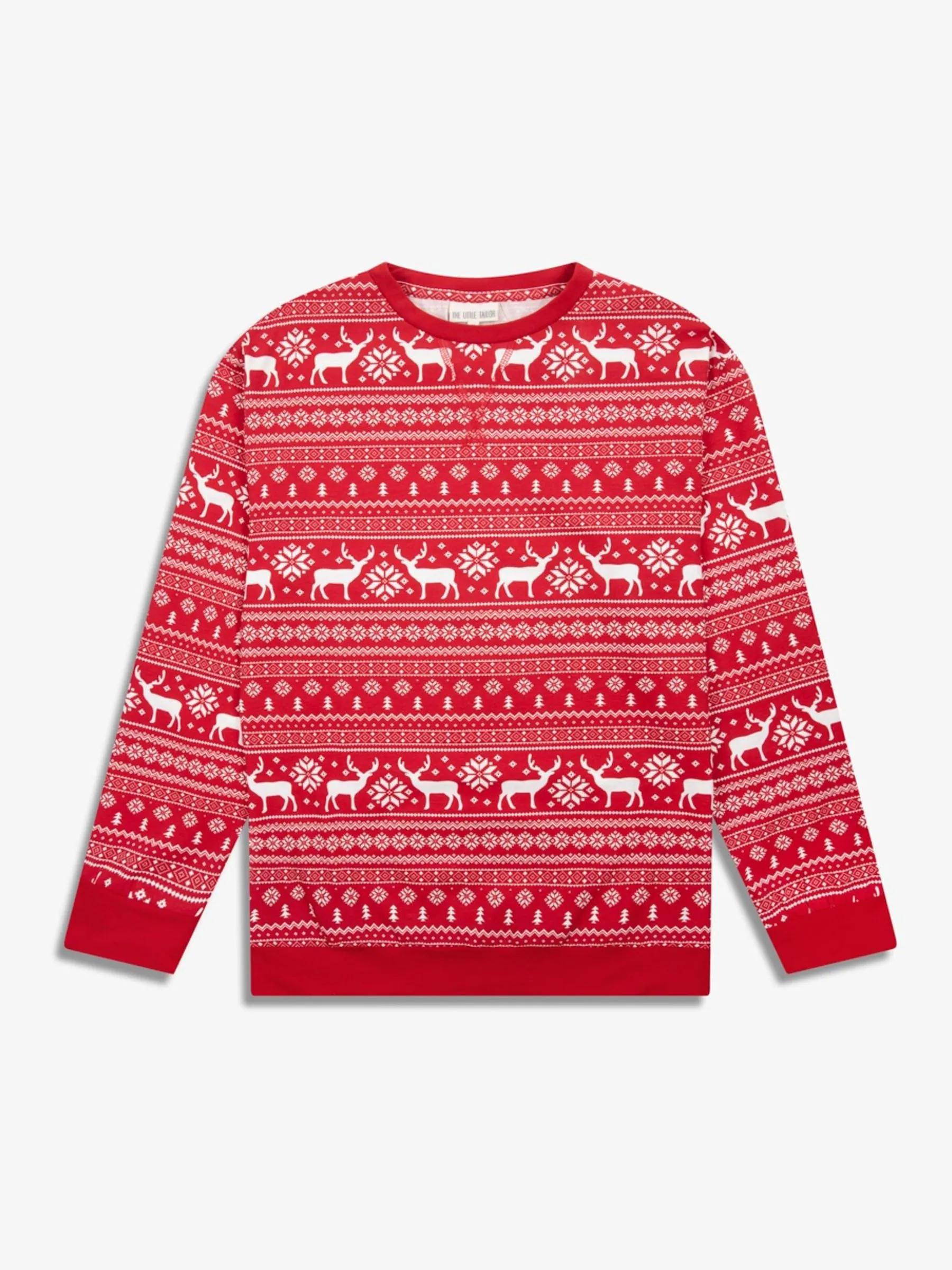 Rood - The Little Tailor kerstpyjama met rendier