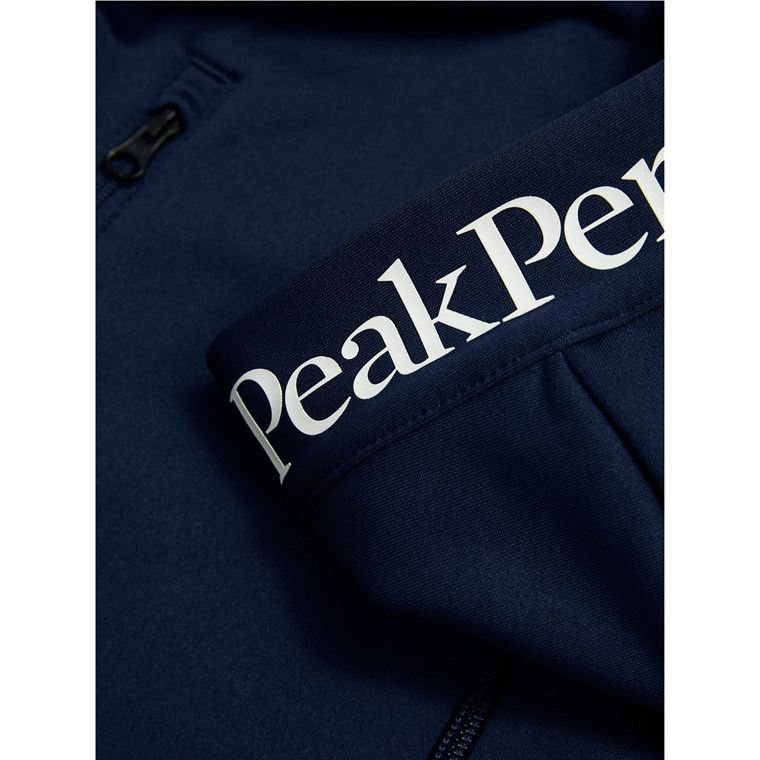 Peak Performance W Rider Essentials Zip Hood Blue Shadow/Blue Shadow