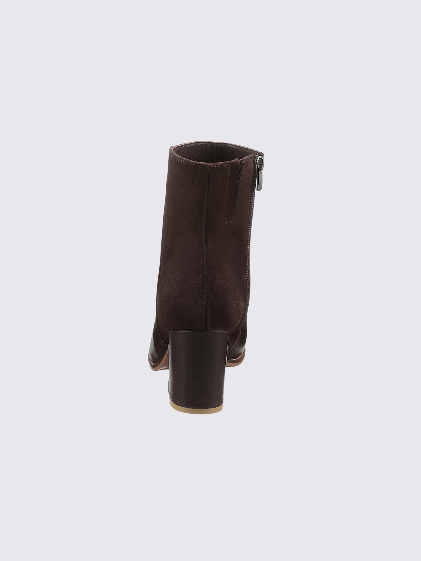 Bottines cuir de bœuf nappa et velours