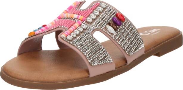 POSH by Poelman MAY Dames Slippers Roze Met Combinatie