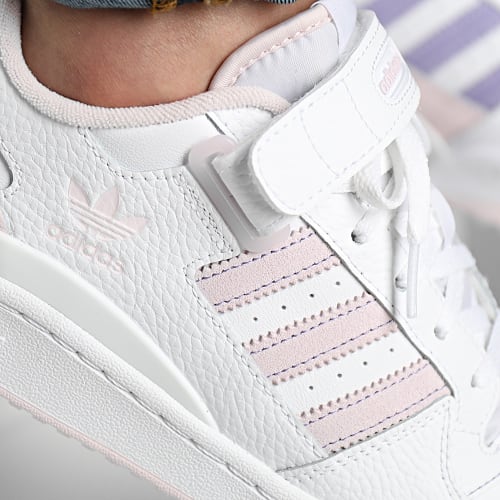 Baskets Forum Low GY5832 Cloud White Almost Pink Light Purple
