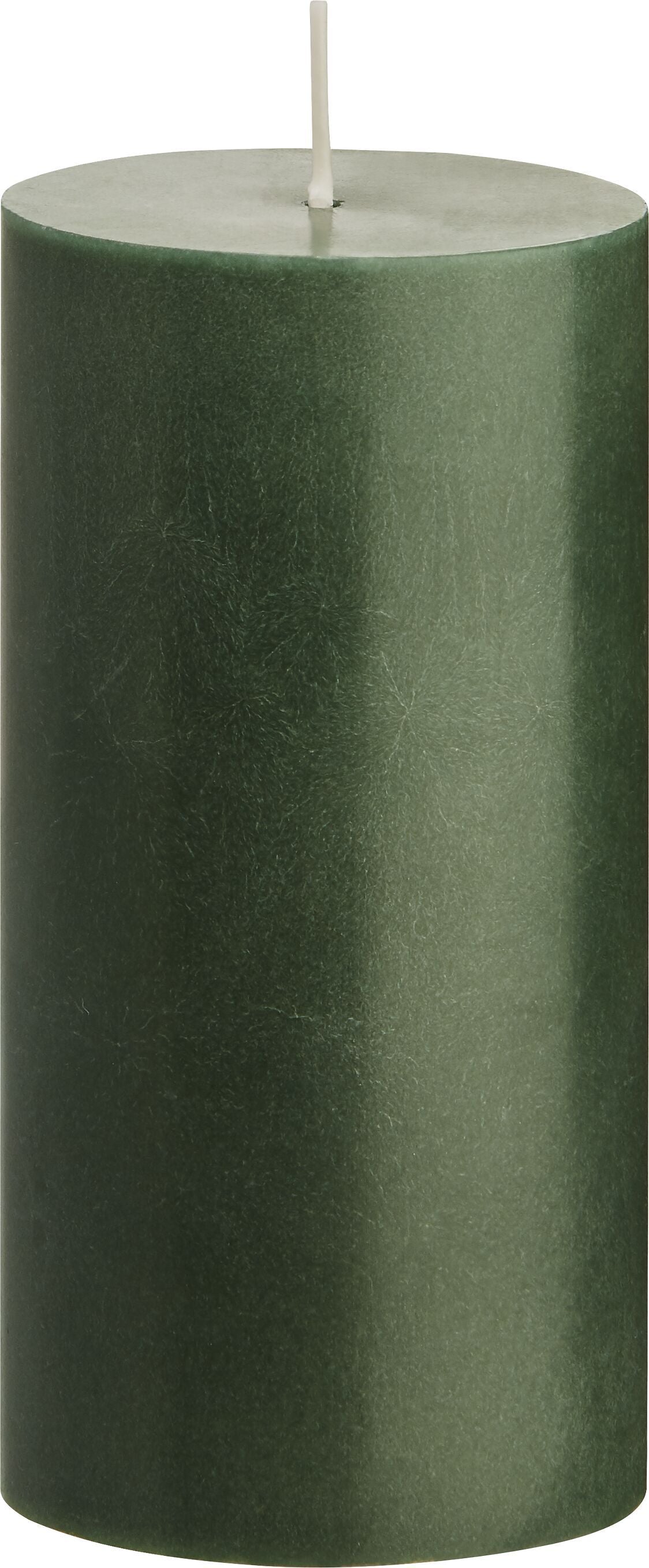 ORGANIC Zylinderkerze - Dunkelgruen / H: 12.0 cm
