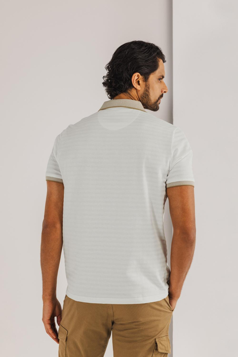 State of Art beige heren polo