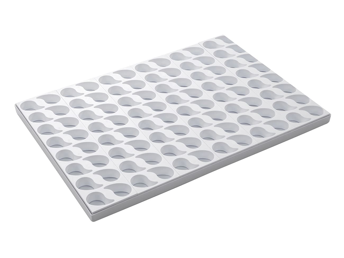 Plaque multimoules - 96 mini-gâteaux (60 x 40 cm) - Mini-virgule 5,5 x 3,5 cm - Martellato