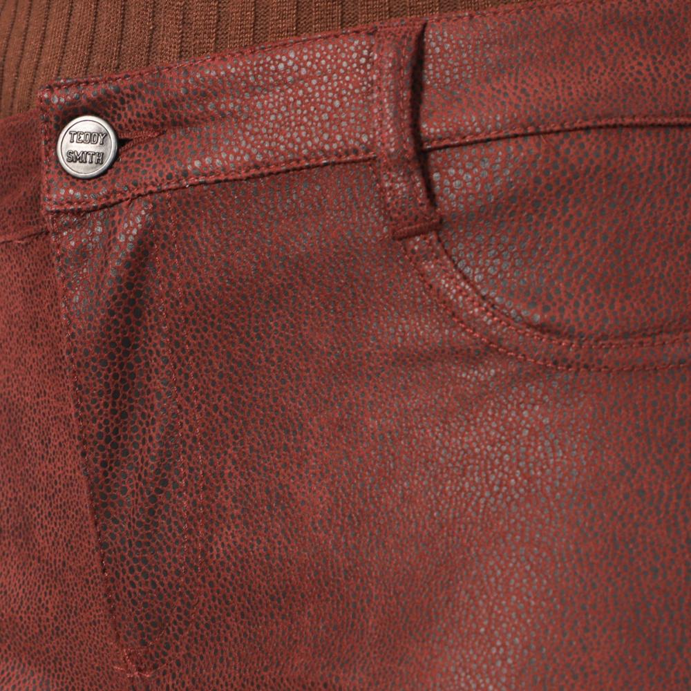 Teddy Smith Jegging Bordeaux Femme Teddy Smith The Jeg Rise Skin