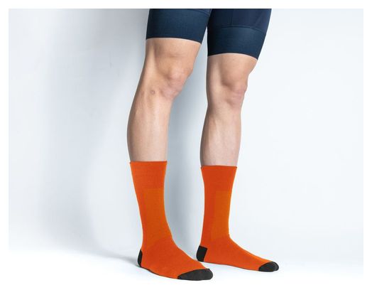 Chaussettes Laine Merino chef de File - Orange