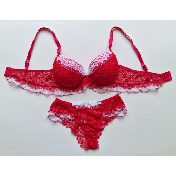 Donna Chic Conjunto Penélope - Viva Magenta com Branco M