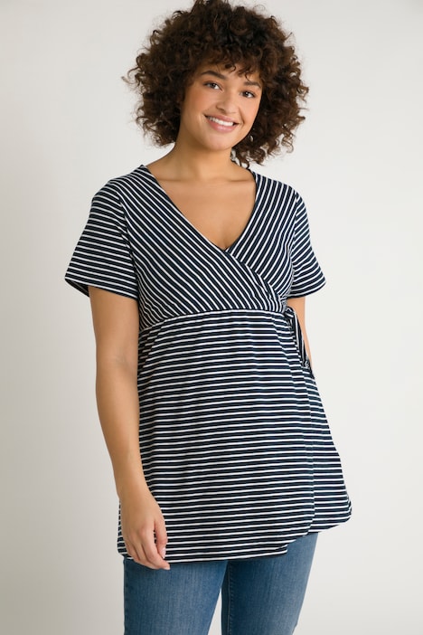 Bellieva-T-Shirt, Stillfunktion, Ringel, A-Linie, Halbarm