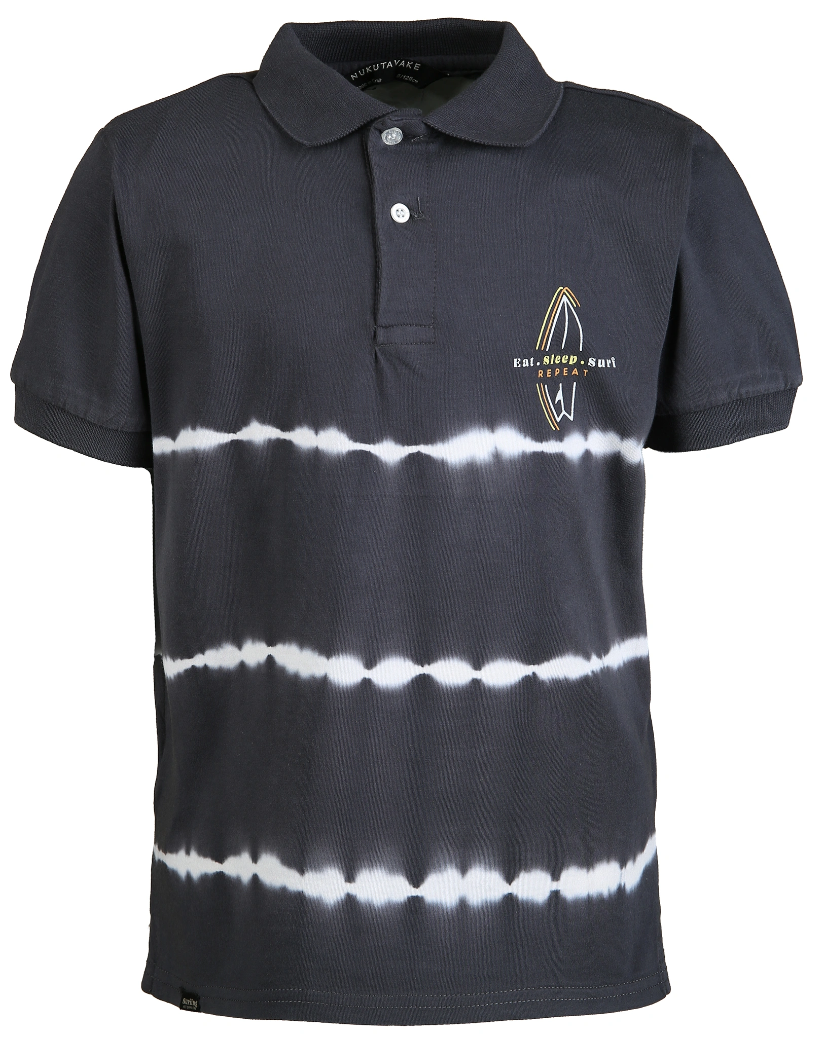 Poloshirt TIE DYE in grau