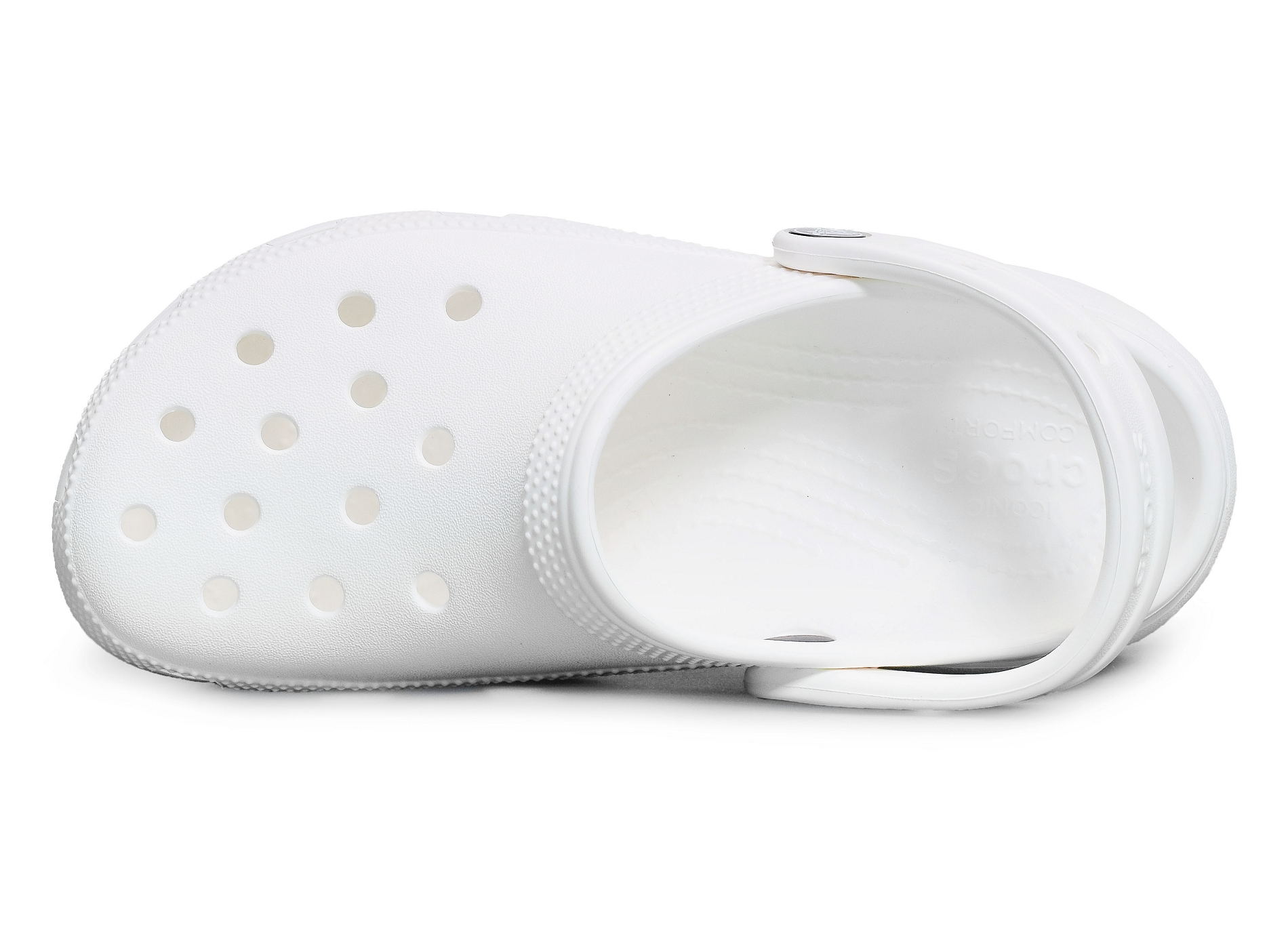 Classic platform clog blanc