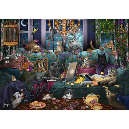 Schmidt Spiele Puzzle - Katzen in Quarantäne, 1000 Teile