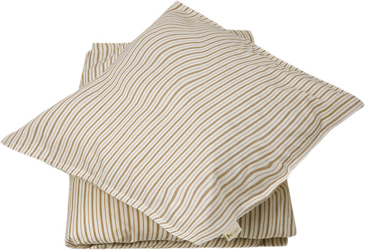 Fabelab Bedding Junior - Caramel Stripes Natural/caramel s