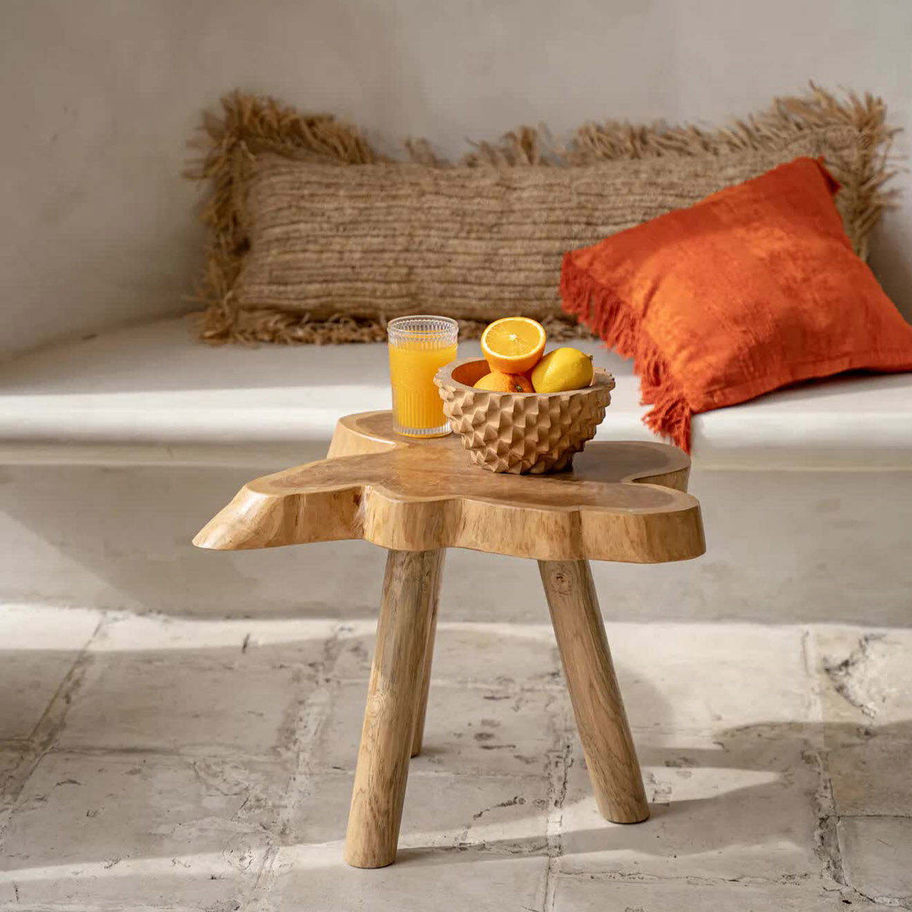 Bazar Bizar Bol en teck Durian naturelle - D.20 cm
