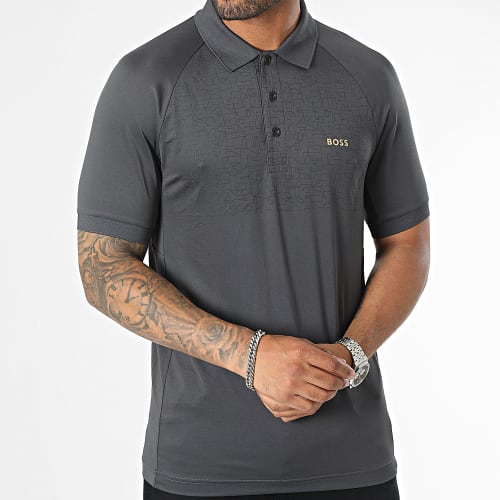 Polo Manches Courtes Pauletech 50494539 Gris Anthracite Doré