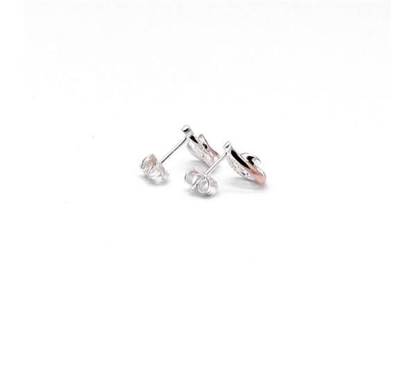 Unique And Co Ladies Unique And Co Sterling,Rose Gold,CZ Earrings