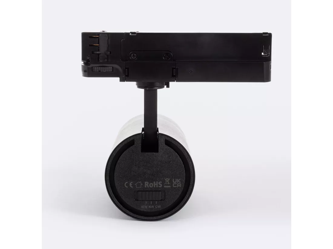 Spot LED sur Rail Triphasé 30W Wild CCT Multiangle 24-60º Noir