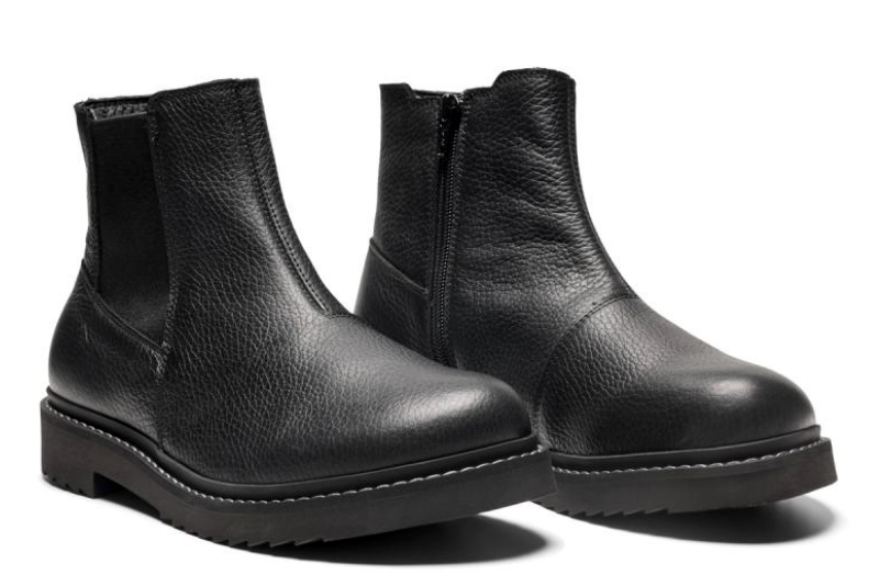 NEW FEET STØVLE I SORT SKIND