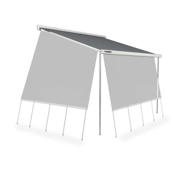 Dometic SunProtect Vorderseite Markisenaufsatz 5.5 m, Sonnenschutz Markise Vorderwand